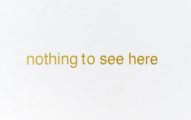 Philip Bradshaw, nothing to see here, Open Studio 2019